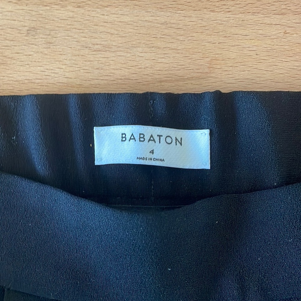 babaton pleated pant size 4